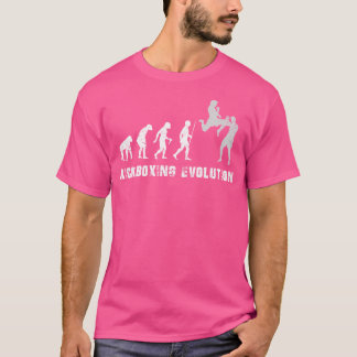 Kampfkunst menschliche Evolution Kickboxing Therap T-Shirt