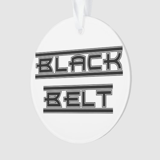 Kampfkunst-mutiger schwarzer Gürtel Ornament (Vorderseite)