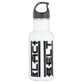 Kampfkunst-mutiger schwarzer Gürtel Trinkflasche (Vorderseite)