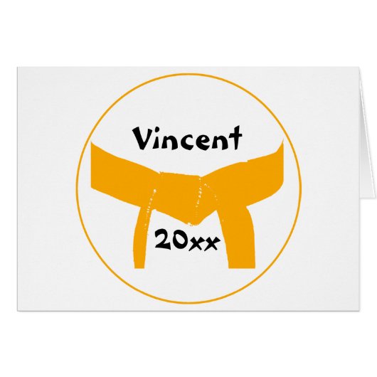 Kampfkunst Orange Belt (Vorderseite (Horizontal))