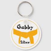 Kampfkunst Orange Belt Schlüsselanhänger (Vorderseite)