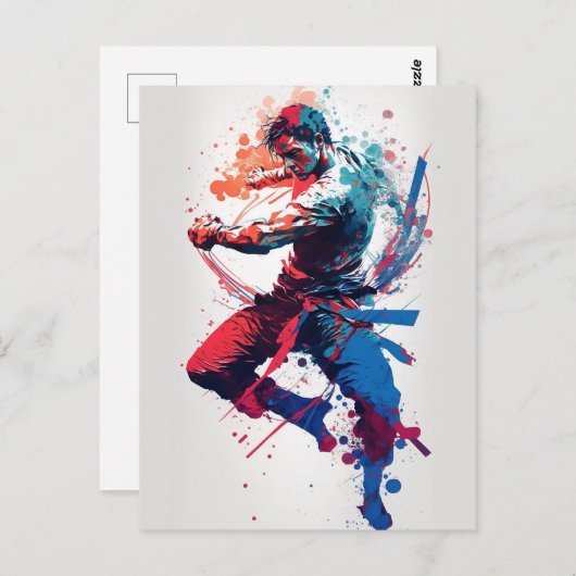 Kampfkunst Postkarte (Vorne/Hinten)