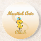 Kampfkunst Sandstein Untersetzer (Vorne)