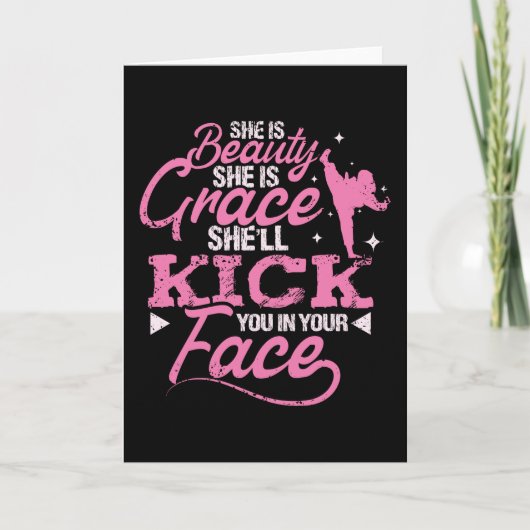 Kampfkunst Schönheit und Gnade Karte (Vorderseite)