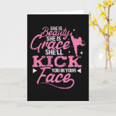 Kampfkunst Schönheit und Gnade Karte (Gelbe Blume)