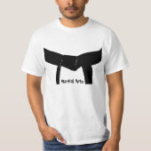 Kampfkunst-schwarzer Gürtel T-Shirt (Vorderseite)