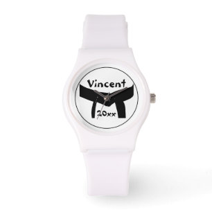 Kampfkunst - Schwarzes Gürtel Armbanduhr