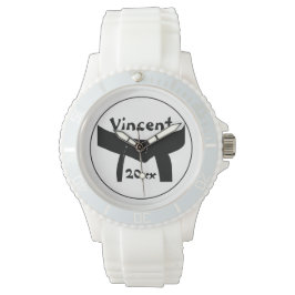 Kampfkunst - Schwarzes Gürtel Armbanduhr