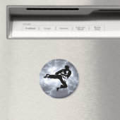 Kampfkunst Silberner Blitz Magnet (In Situ (Geschirrspüler))