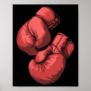 Kampfkunst Sport Punching Bag Sparring Boxer Poster