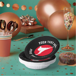 Kampfkunst thematisches Karate Geburtstagsgeschirr Pappteller