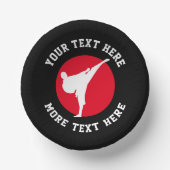 Kampfkunst thematisches Karate Geburtstagsgeschirr Pappteller (Vorderseite)