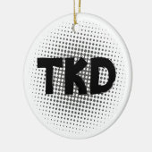 Kampfkunst TKD Dots Keramikornament (Links)