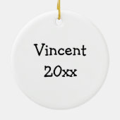 Kampfkunst TKD Faust Keramik Ornament (Hinten)