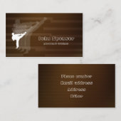 Kampfkunst-Trainer-Brown-Visitenkarte Visitenkarte (Vorne/Hinten)