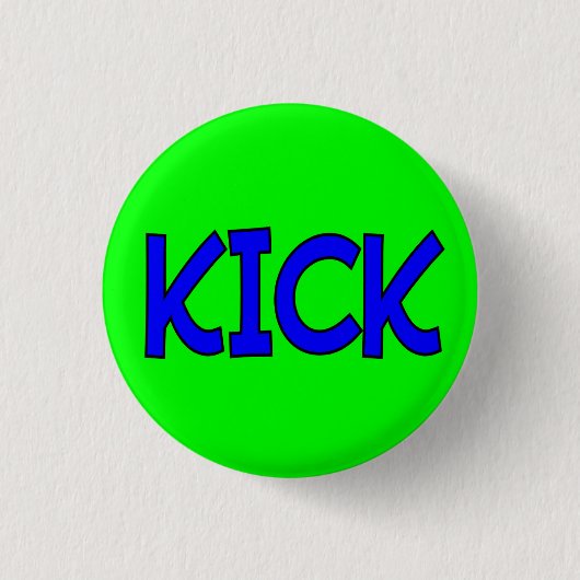 Kampfkunst-Tritt-Knopf Button (Vorderseite)