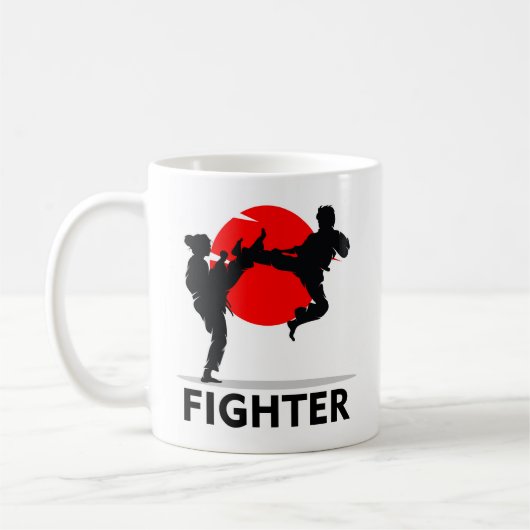 Kampfkunst und Kampfkunst Kaffeetasse (Links)