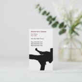 Kampfkunst-Visitenkarten Visitenkarte (Stehend Vorderseite)