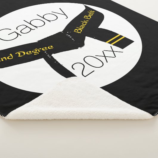 Kampfkunst Zweite Stufe Schwarzer Gürtel Sherpadecke (3/4)