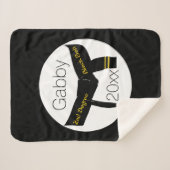 Kampfkunst Zweite Stufe Schwarzer Gürtel Sherpadecke (Vorderseite (Horizontal))