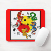KAMPFKÜNSTE 5 TIERE MOUSEPAD (Mit Mouse)