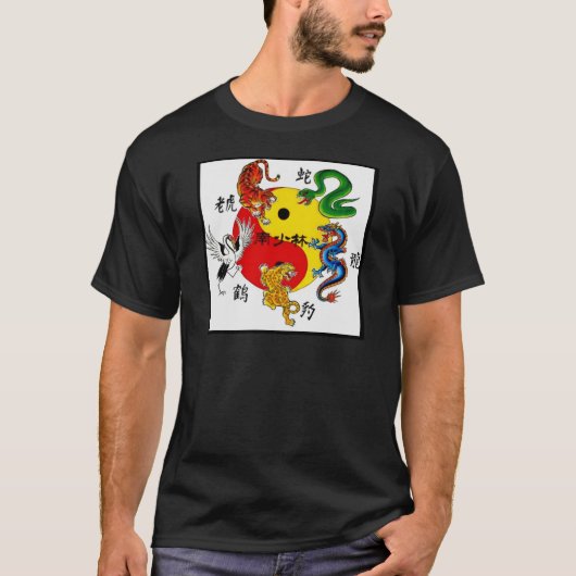 KAMPFKÜNSTE 5 TIERE T-Shirt (Vorderseite)