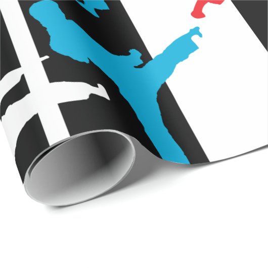 Kampfkünste Geschenkpapier (Rolleneckpunkt)