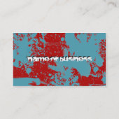 Kampfkünste: Grunge-Silhouetten: Visitenkarte (Rückseite)