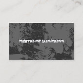 Kampfkünste: Grunge-Silhouetten: Visitenkarte (Rückseite)