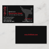 Kampfkünste/Karate-Visitenkarte Visitenkarte (Vorne/Hinten)