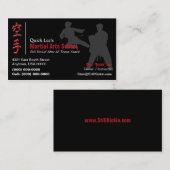 Kampfkünste/Karate-Visitenkarte Visitenkarte (Vorne/Hinten)