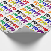 Kampfkünste ordnen Gurt-Packpapier Geschenkpapier (Ecke)