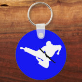 Kampfkünste-Silhouetten Schlüsselanhänger (Vorderseite)
