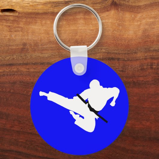 Kampfkünste-Silhouetten Schlüsselanhänger (Vorderseite)