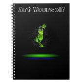 Kampfkunstfigur Notizblock (Vorderseite)