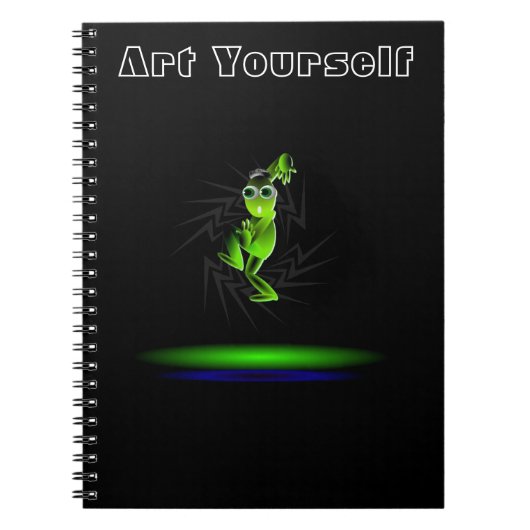 Kampfkunstfigur Notizblock (Vorderseite)