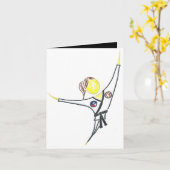 Kampfkunstgeburtstagskarte Karte (Gelbe Blume)