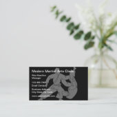 Kampfkunstklasse Moderne Visitenkarte (Stehend Vorderseite)