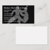 Kampfkunstklasse Moderne Visitenkarte (Vorne/Hinten)