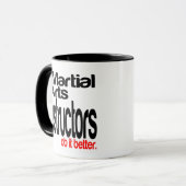 Kampfkunstlehrer machen es besser tasse (Vorderseite Links)