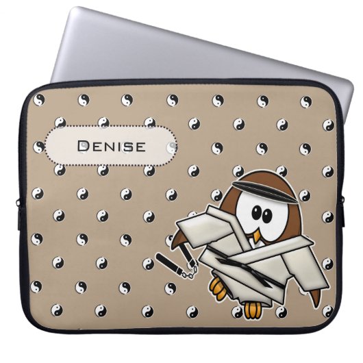 Kampfkunstmeisteruhu Laptopschutzhülle (Vorderseite)