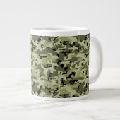 Kampflage Muster, Militärmuster, Camouflage, Armee Jumbo-Tasse (Vorderseite Rechts)