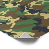 Kampflage Muster, Militärmuster, Camouflage, Armee Poster (Ecke)