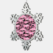 Kampflage Muster, Militärmuster, Camouflage, Armee Schneeflocken Zinn-Ornament (Rechts)