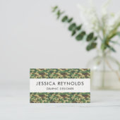 Kampflage Muster, Militärmuster, Camouflage, Armee Visitenkarte (Stehend Vorderseite)