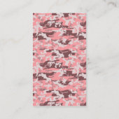 Kampflage Muster, Militärmuster, Camouflage, Armee Visitenkarte (Rückseite)