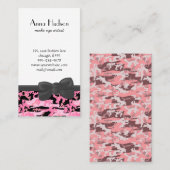 Kampflage Muster, Militärmuster, Camouflage, Armee Visitenkarte (Vorne/Hinten)