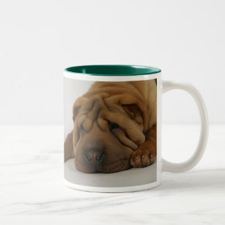 Kampfläufer-Morgen Zweifarbige Tasse