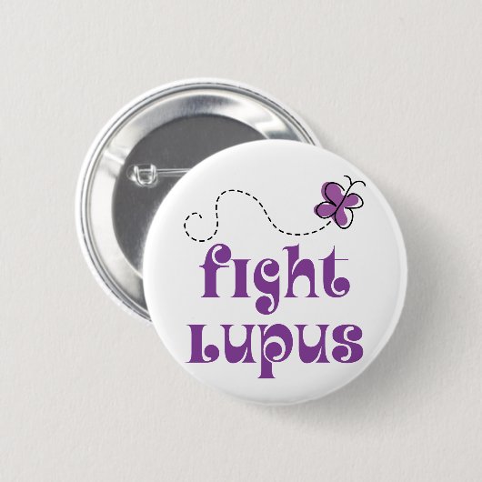 Kampflupus-Krankheit Button (Vorne & Hinten)