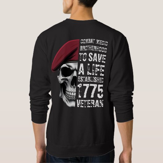 Kampfmediziner Bruderschaft Veteran Sweatshirt (Rückseite)